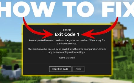 How to Fix the 'Exit Code: 1' Error in Minecraft Java Edition (2025 Guide)